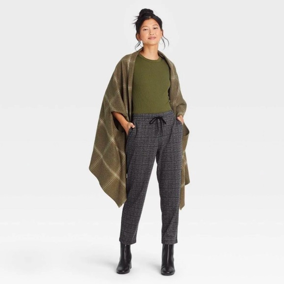 a new day Jackets & Blazers - A New Day Plaid Wrap Jacket